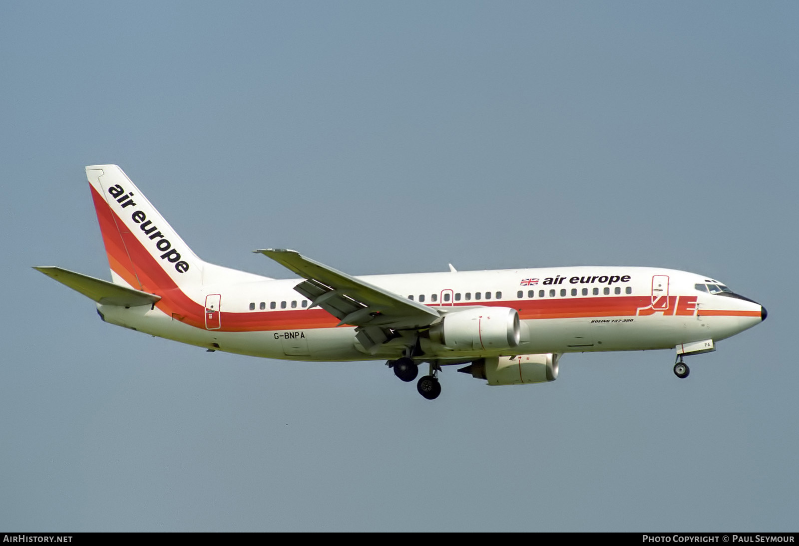 Aircraft Photo of G-BNPA | Boeing 737-3S3 | Air Europe | AirHistory.net #840868