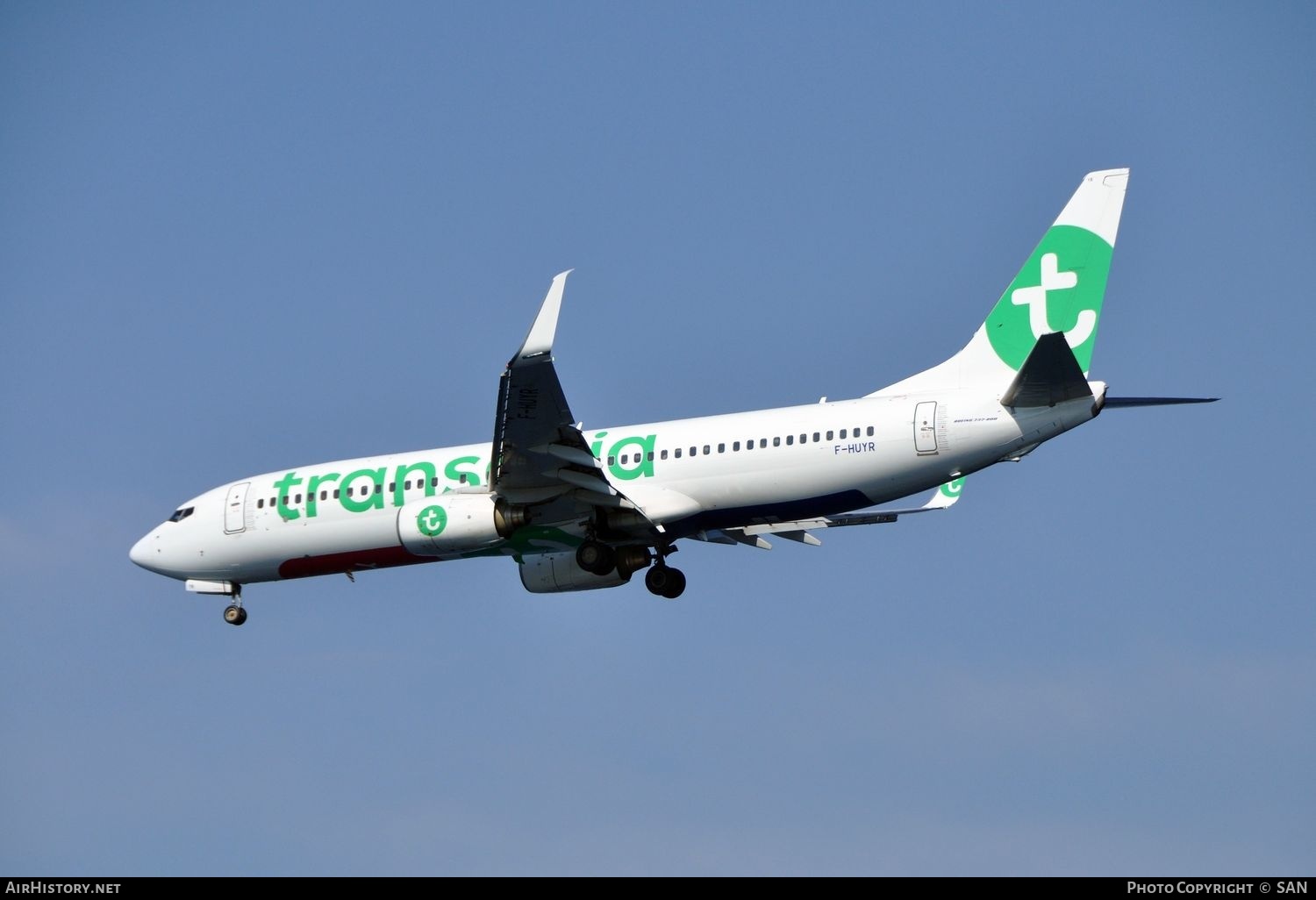 Aircraft Photo of F-HUYR | Boeing 737-8K5 | Transavia | AirHistory.net #840889