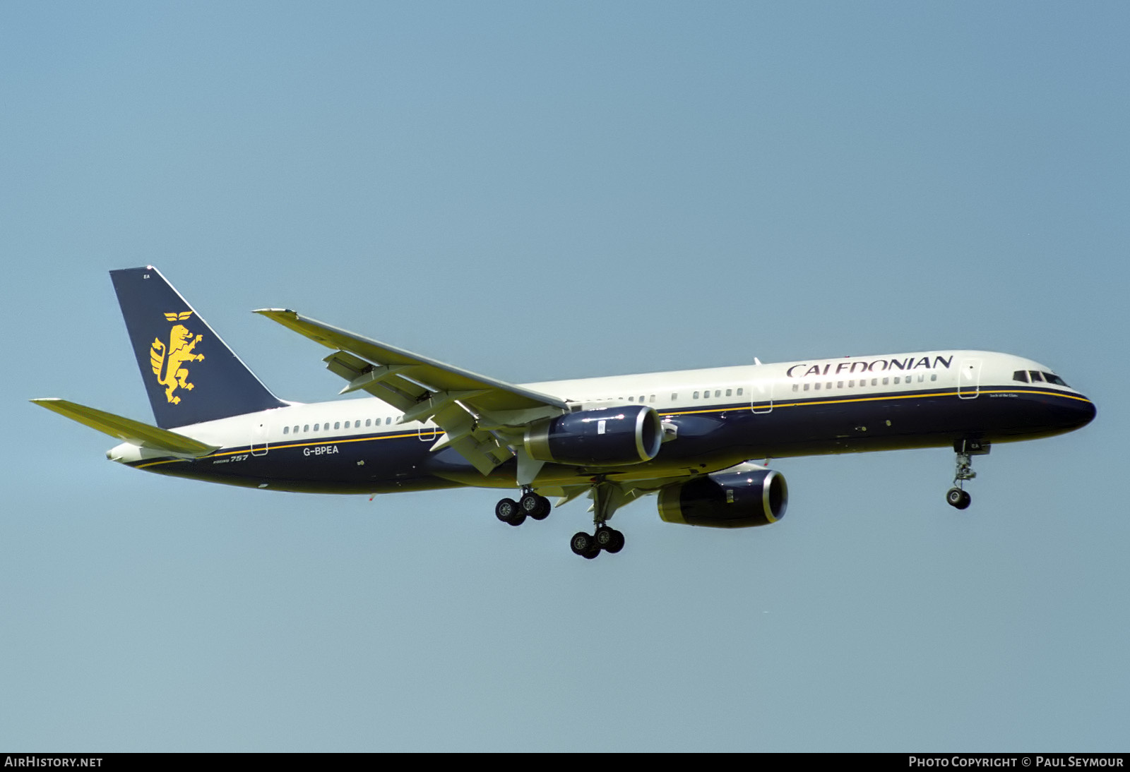 Aircraft Photo of G-BPEA | Boeing 757-236 | Caledonian Airways | AirHistory.net #840891