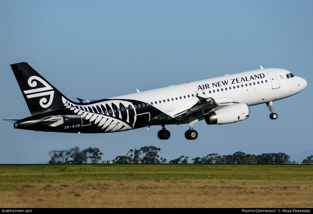 Aircraft Photo of ZK-OJD | Airbus A320-232 | Air New Zealand | AirHistory.net #840922