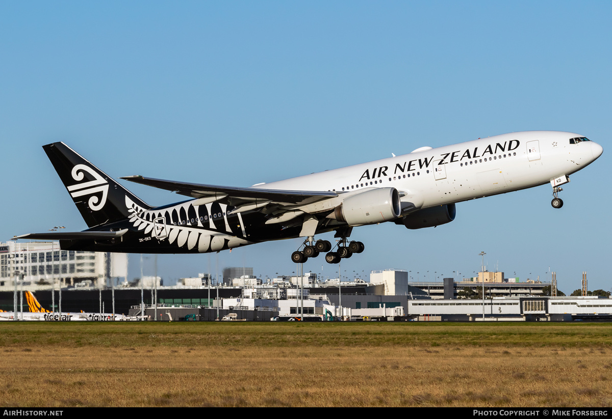 Aircraft Photo of ZK-OKD | Boeing 777-219/ER | Air New Zealand | AirHistory.net #840924