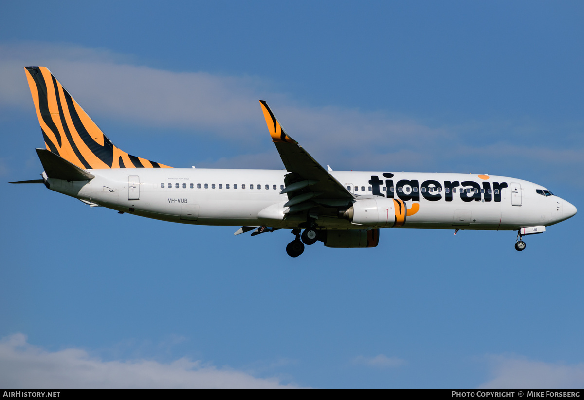 Aircraft Photo of VH-VUB | Boeing 737-8FE | Tigerair | AirHistory.net #840926