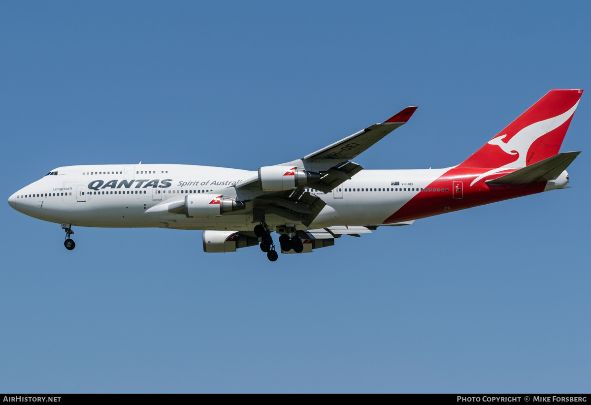 Aircraft Photo of VH-OEI | Boeing 747-438/ER | Qantas | AirHistory.net #840932
