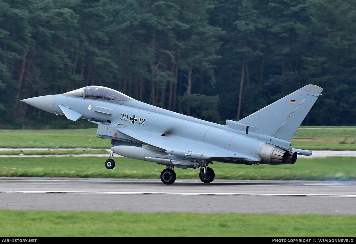 Aircraft Photo of 3012 | Eurofighter EF-2000 Typhoon S | Germany - Air Force | AirHistory.net #841012