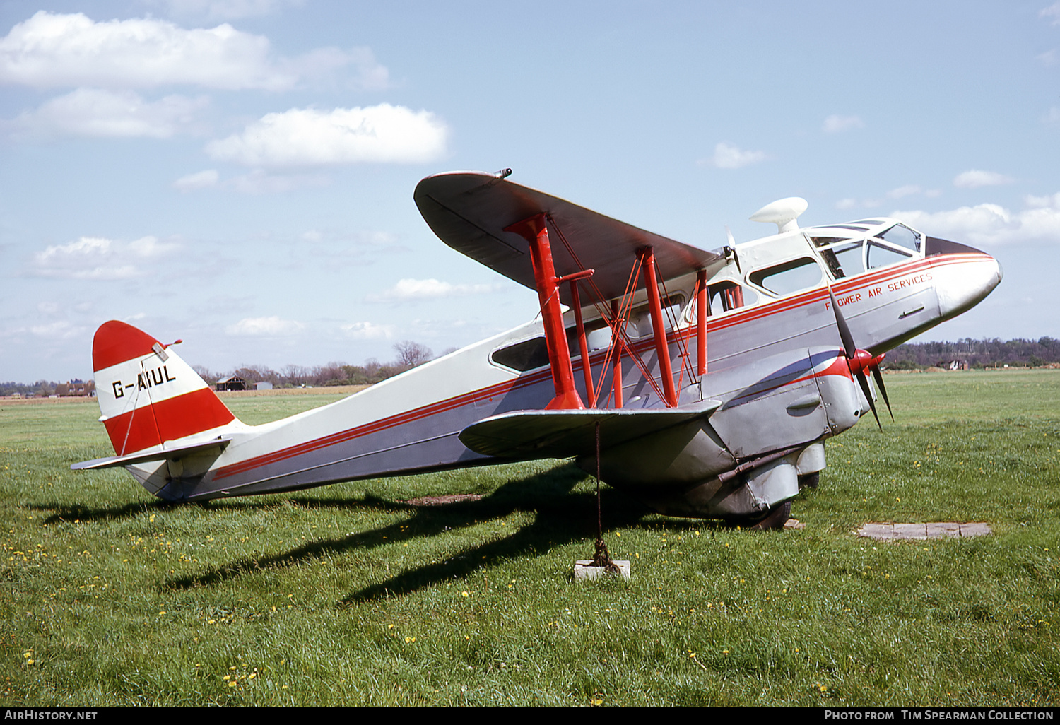 Aircraft Photo of G-AIUL | De Havilland D.H. 89A Dragon Rapide | Flower Air Services | AirHistory.net #841042