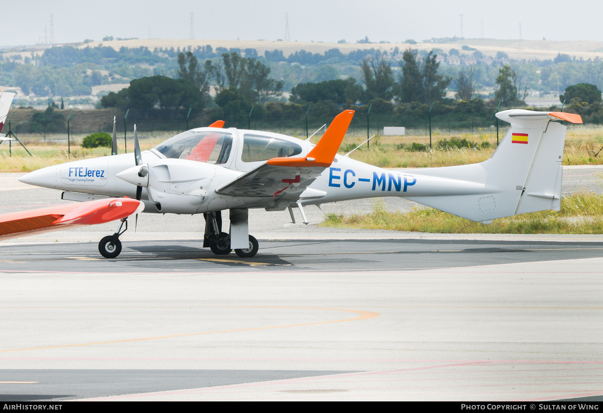 Aircraft Photo of EC-MNP | Diamond DA42 NG Twin Star | FTEJerez - Flight Training Europe | AirHistory.net #841164