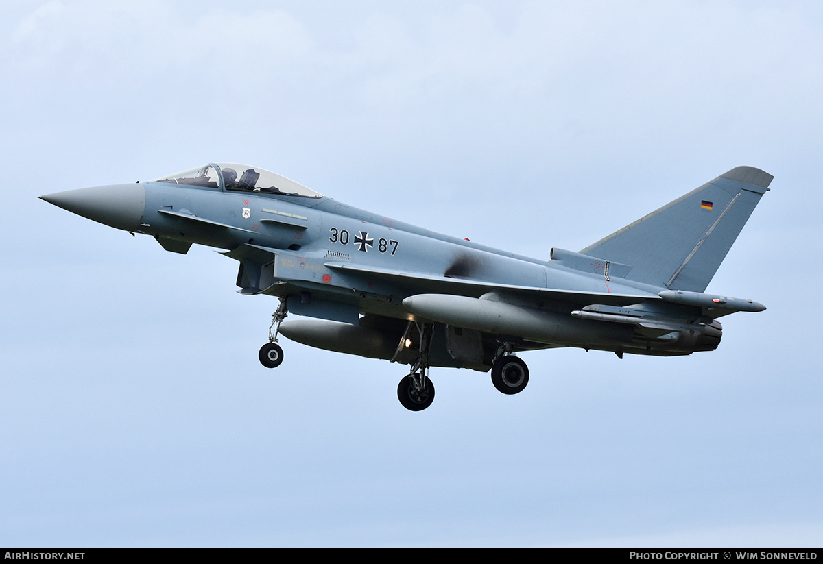 Aircraft Photo of 3087 | Eurofighter EF-2000 Typhoon S | Germany - Air Force | AirHistory.net #841165