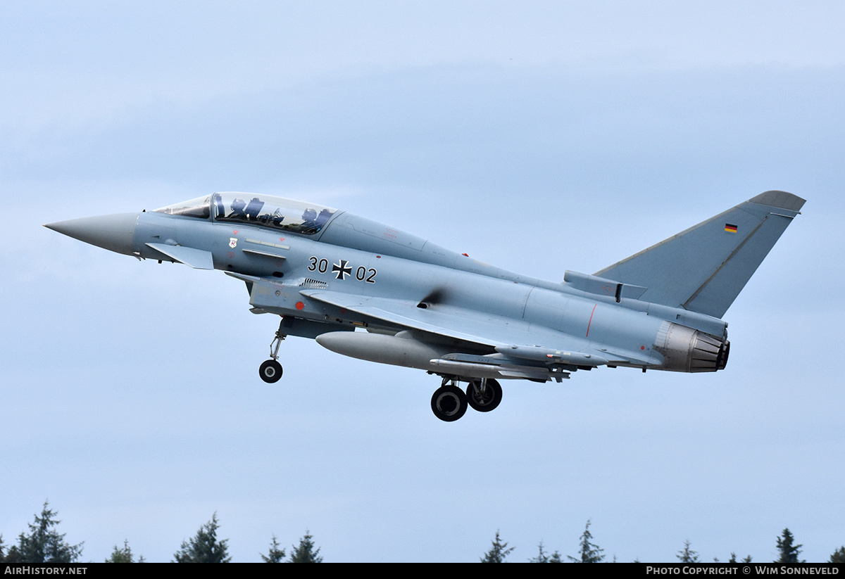 Aircraft Photo of 3002 | Eurofighter EF-2000 Typhoon T | Germany - Air Force | AirHistory.net #841173