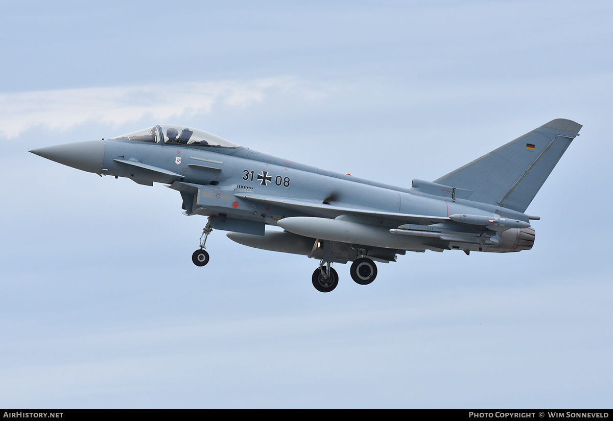 Aircraft Photo of 3108 | Eurofighter EF-2000 Typhoon S | Germany - Air Force | AirHistory.net #841184