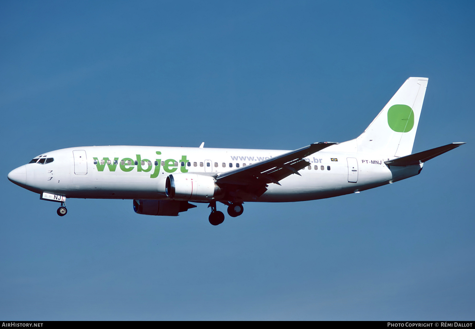 Aircraft Photo of PT-MNJ | Boeing 737-33A | WebJet Linhas Aéreas | AirHistory.net #841240