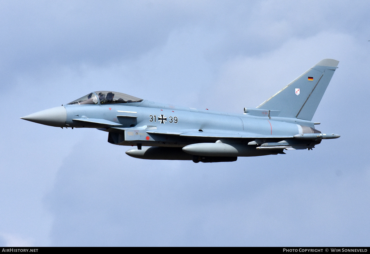 Aircraft Photo of 3139 | Eurofighter EF-2000 Typhoon S | Germany - Air Force | AirHistory.net #841260