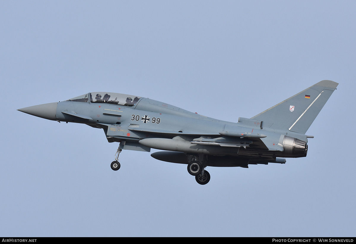 Aircraft Photo of 3099 | Eurofighter EF-2000 Typhoon T | Germany - Air Force | AirHistory.net #841269