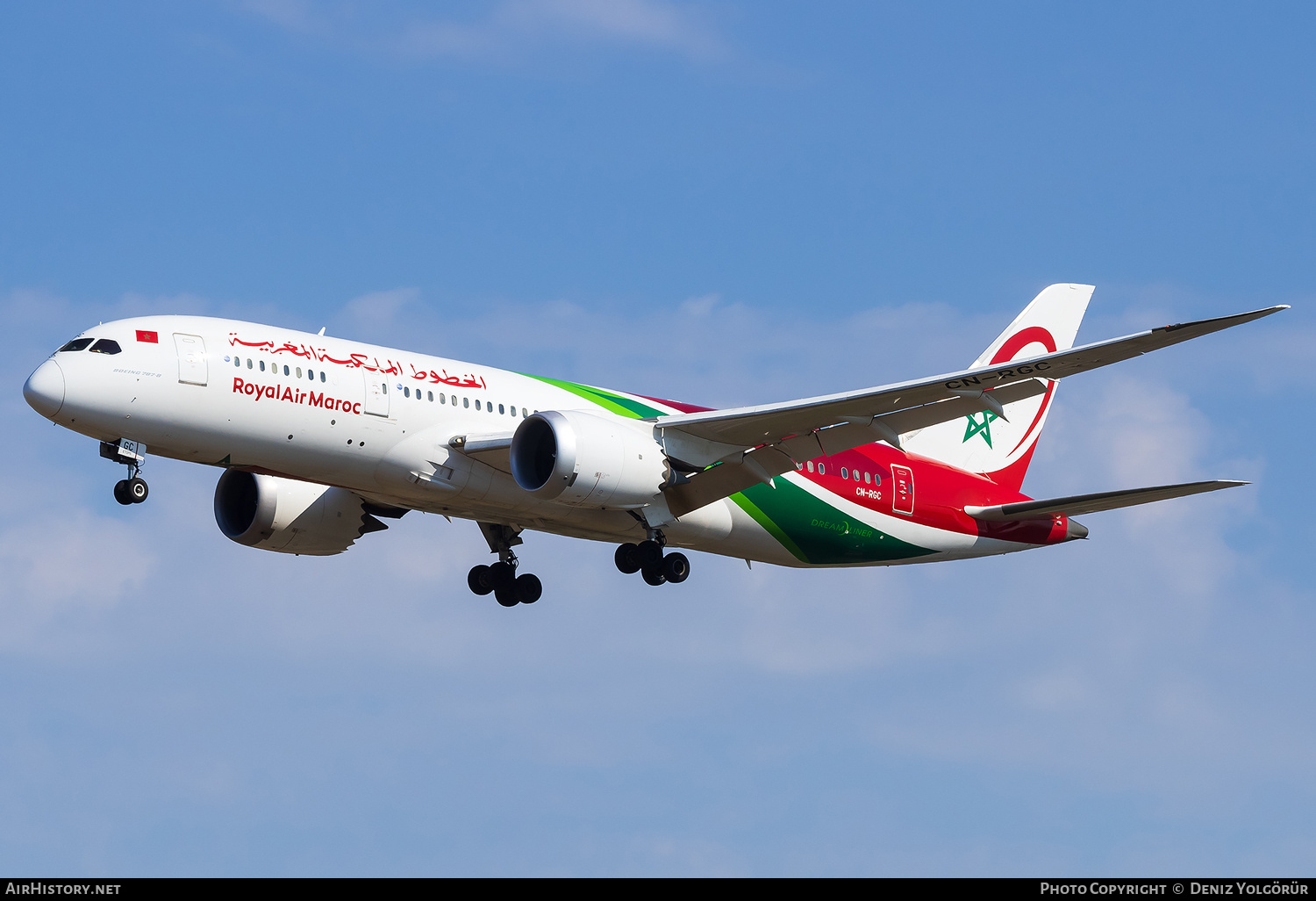 Aircraft Photo of CN-RGC | Boeing 787-8 Dreamliner | Royal Air Maroc - RAM | AirHistory.net #841287