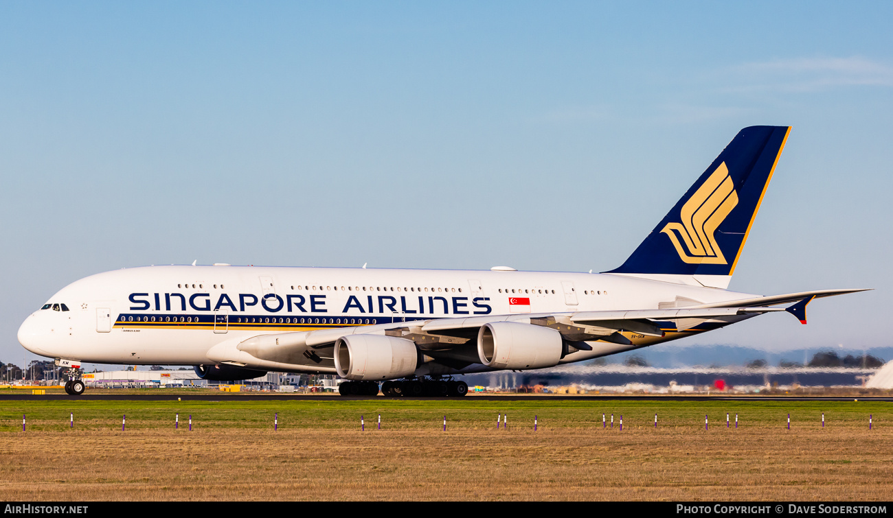 Aircraft Photo of 9V-SKM | Airbus A380-841 | Singapore Airlines | AirHistory.net #841362