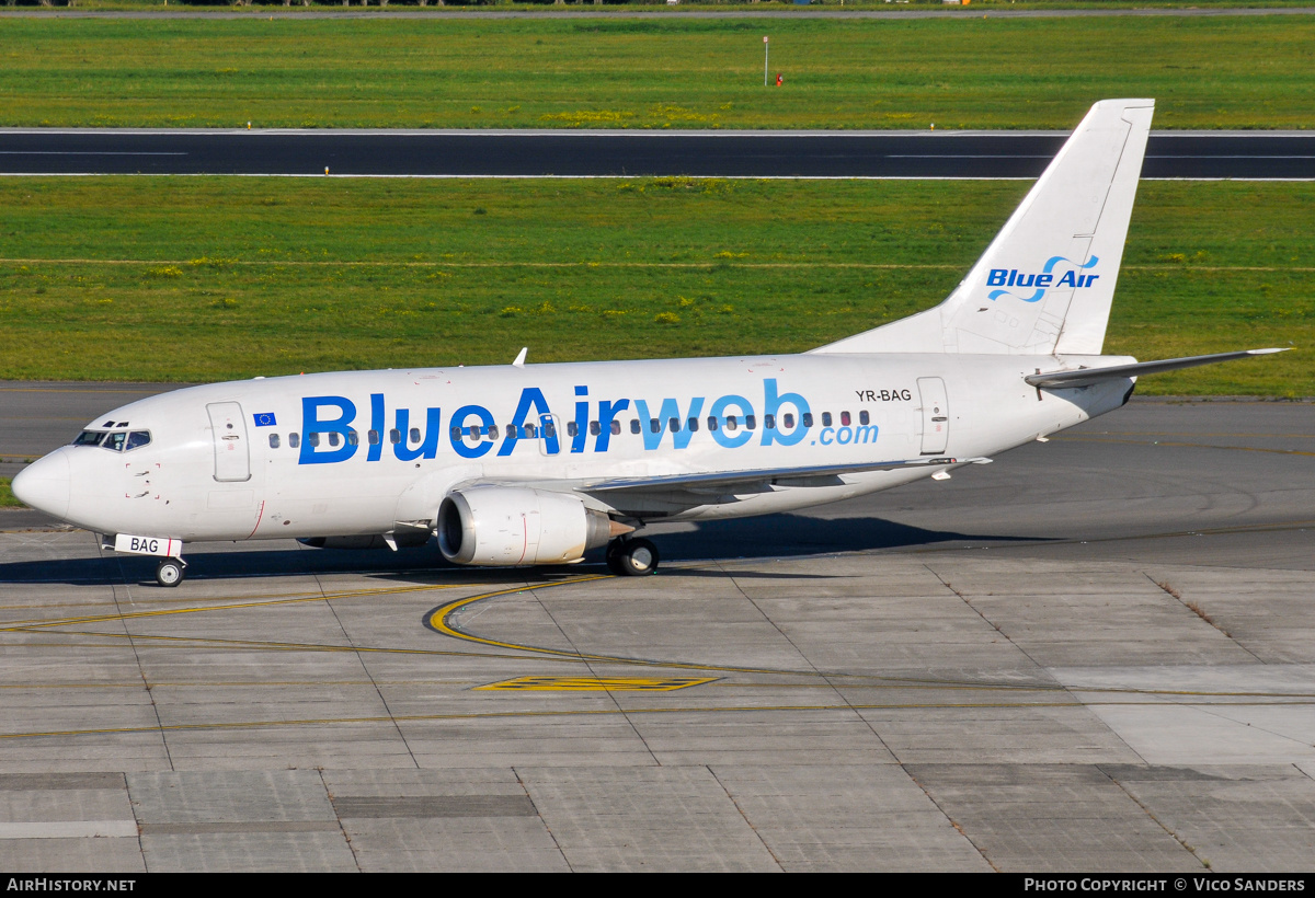 Aircraft Photo of YR-BAG | Boeing 737-5L9 | Blue Air | AirHistory.net #841368