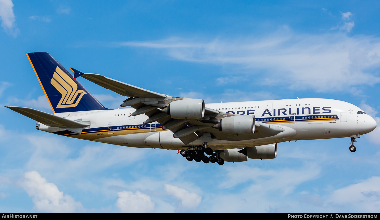 Aircraft Photo of 9V-SKQ | Airbus A380-841 | Singapore Airlines | AirHistory.net #841409