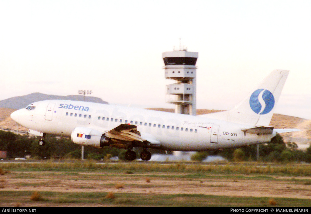 Aircraft Photo of OO-SYI | Boeing 737-529 | Sabena | AirHistory.net #841413
