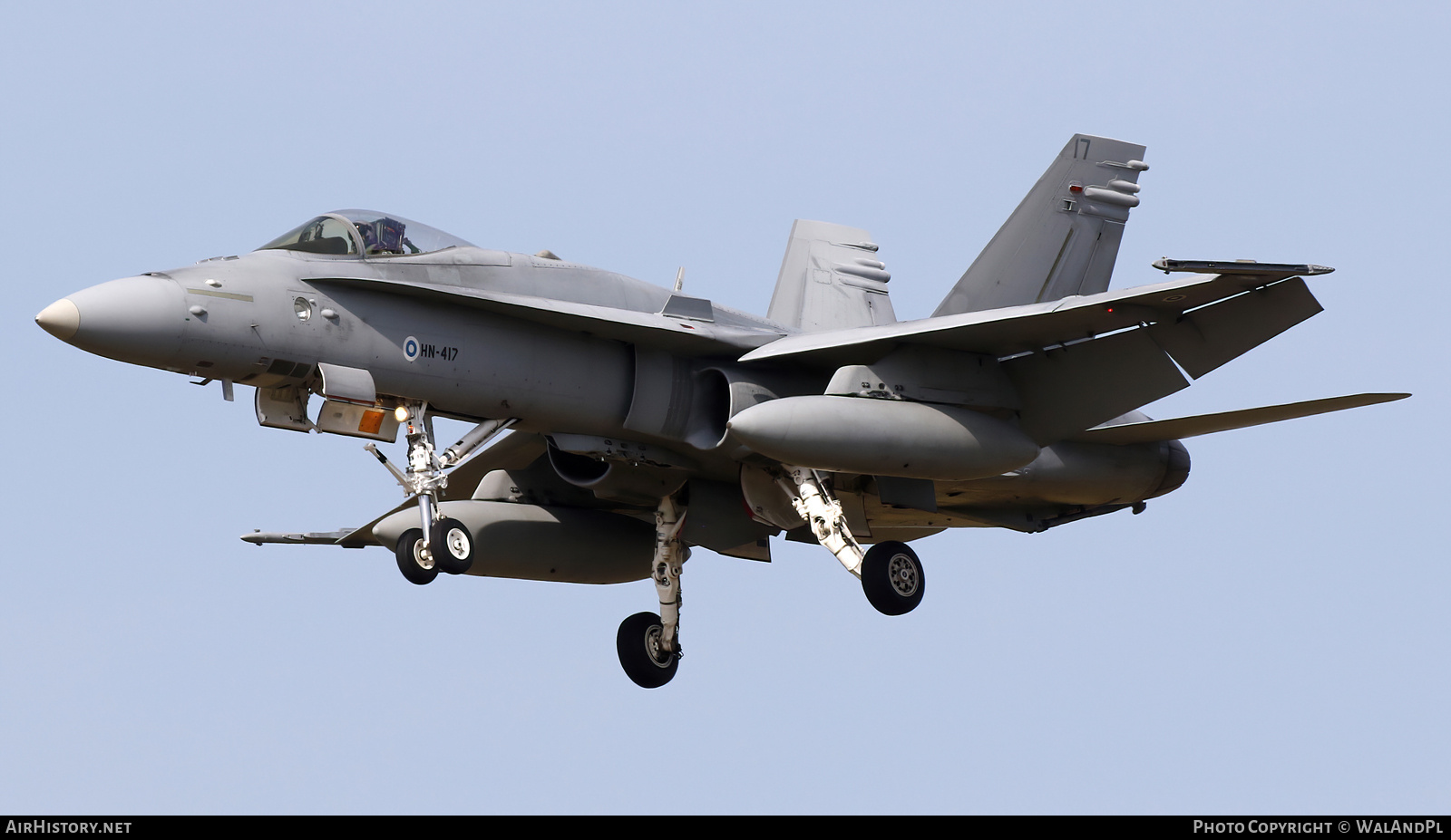 Aircraft Photo of HN-417 | McDonnell Douglas F/A-18C Hornet | Finland - Air Force | AirHistory.net #841422