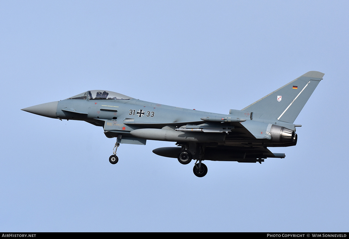 Aircraft Photo of 3133 | Eurofighter EF-2000 Typhoon S | Germany - Air Force | AirHistory.net #841425