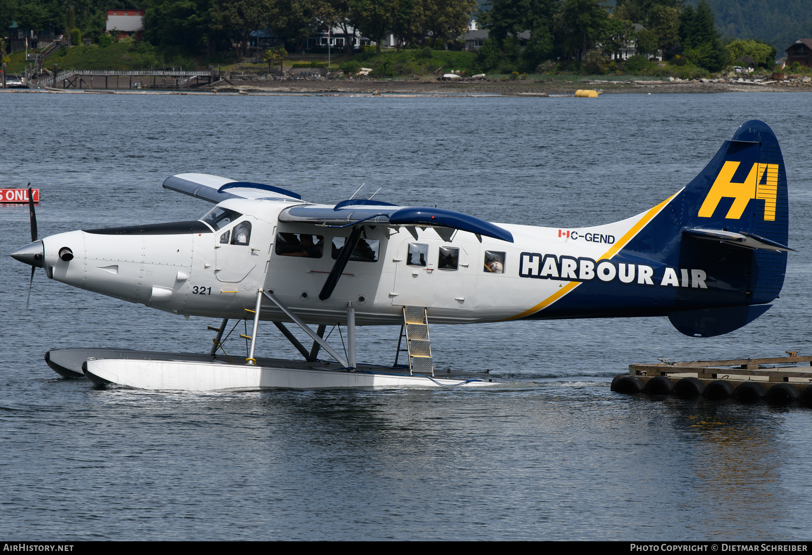 Aircraft Photo of C-GEND | Vazar DHC-3T Turbine Otter | Harbour Air | AirHistory.net #841480