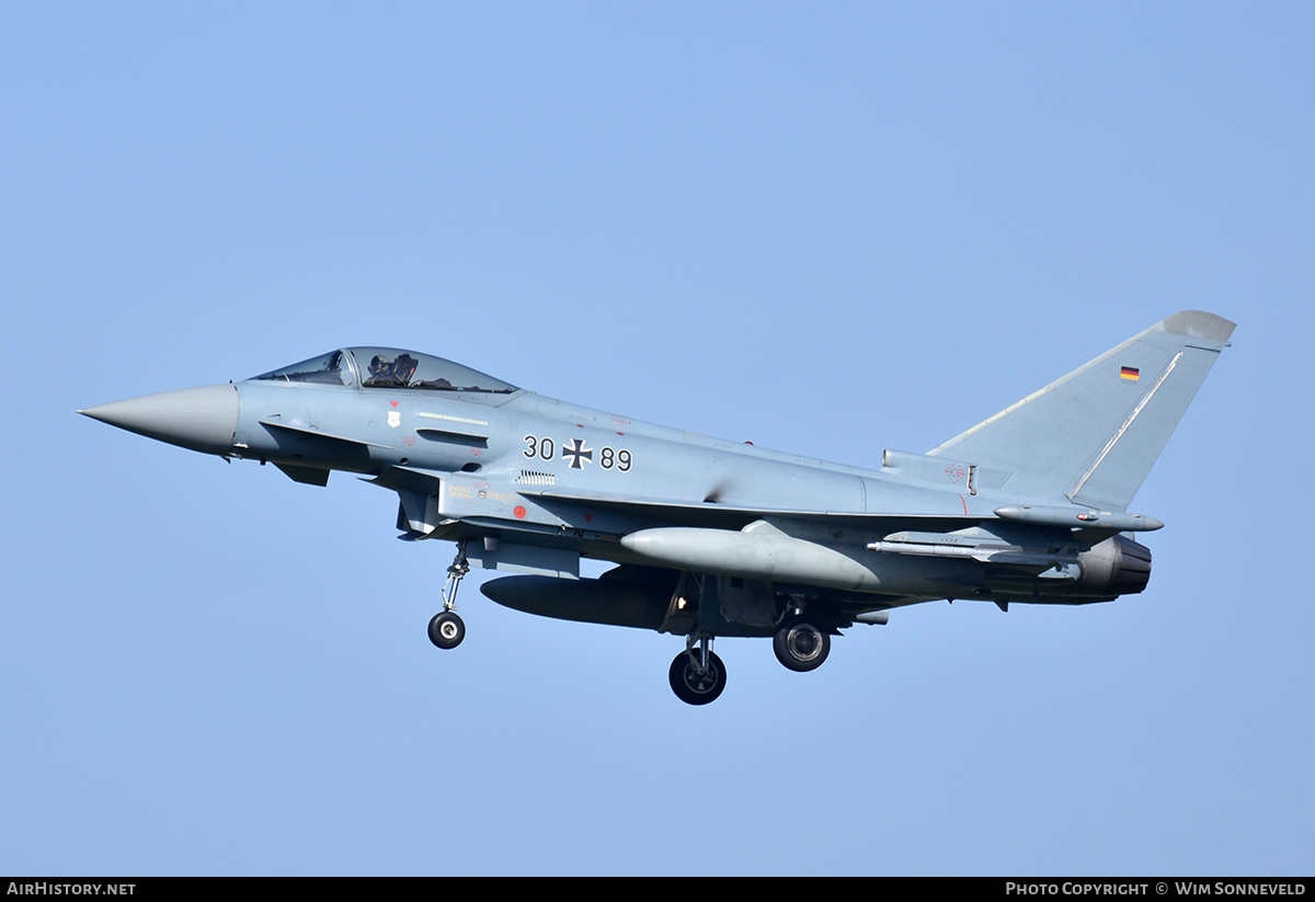 Aircraft Photo of 3089 | Eurofighter EF-2000 Typhoon S | Germany - Air Force | AirHistory.net #841522
