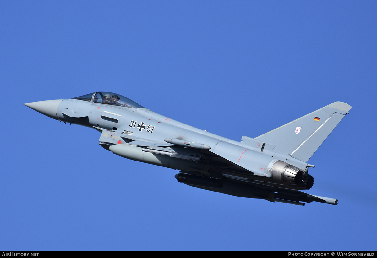 Aircraft Photo of 3151 | Eurofighter EF-2000 Typhoon S | Germany - Air Force | AirHistory.net #841543