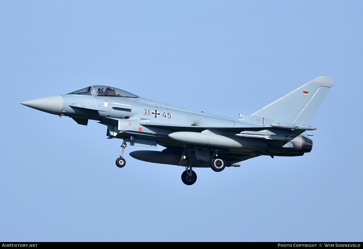 Aircraft Photo of 3145 | Eurofighter EF-2000 Typhoon S | Germany - Air Force | AirHistory.net #841554