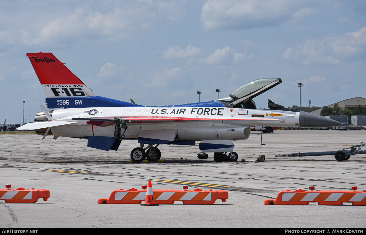 Aircraft Photo of 91-0395 / AF91-395 | General Dynamics F-16C Fighting Falcon | USA - Air Force | AirHistory.net #841748