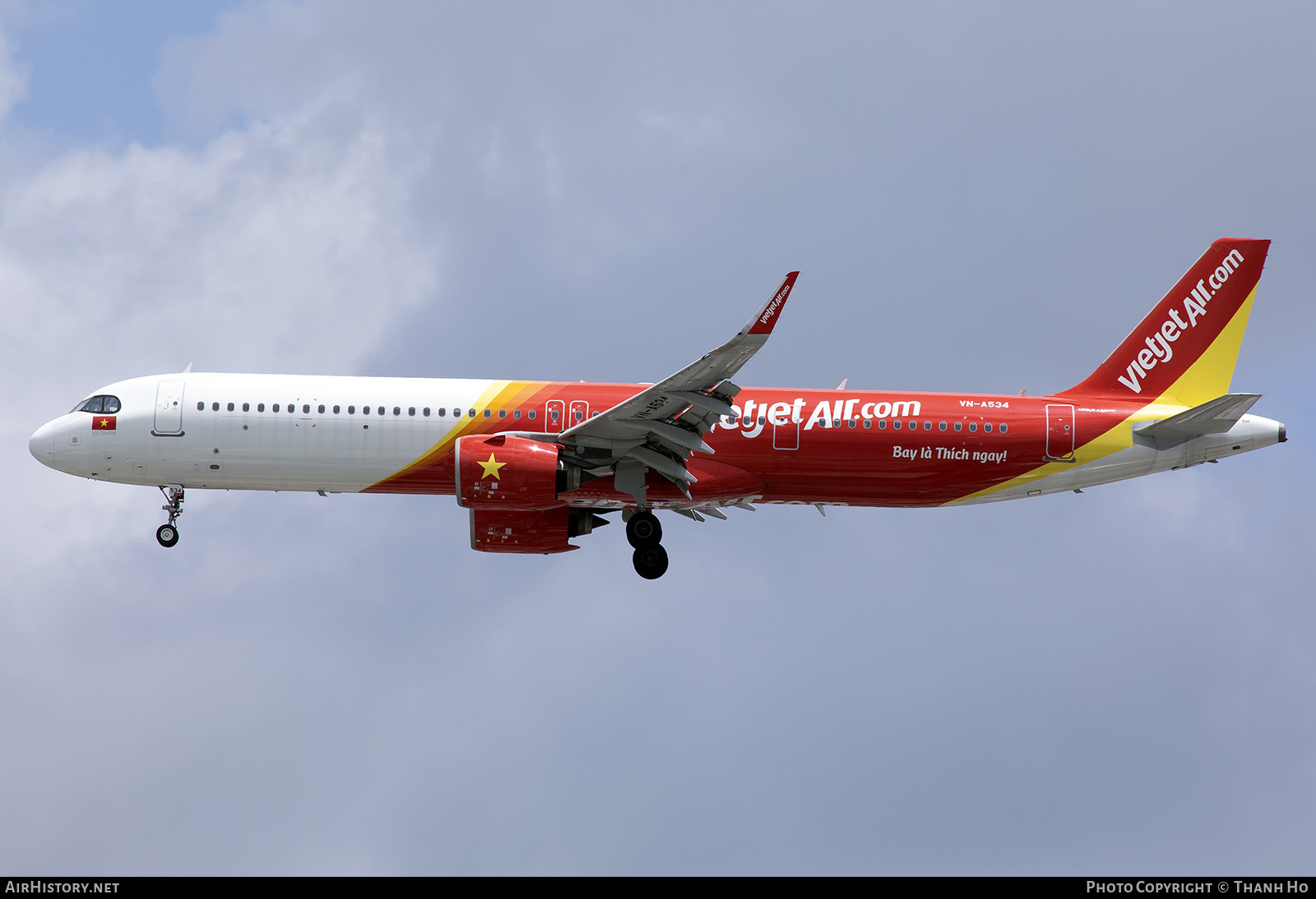 Aircraft Photo of VN-A534 | Airbus A321-271NX | VietJet Air | AirHistory.net #841793