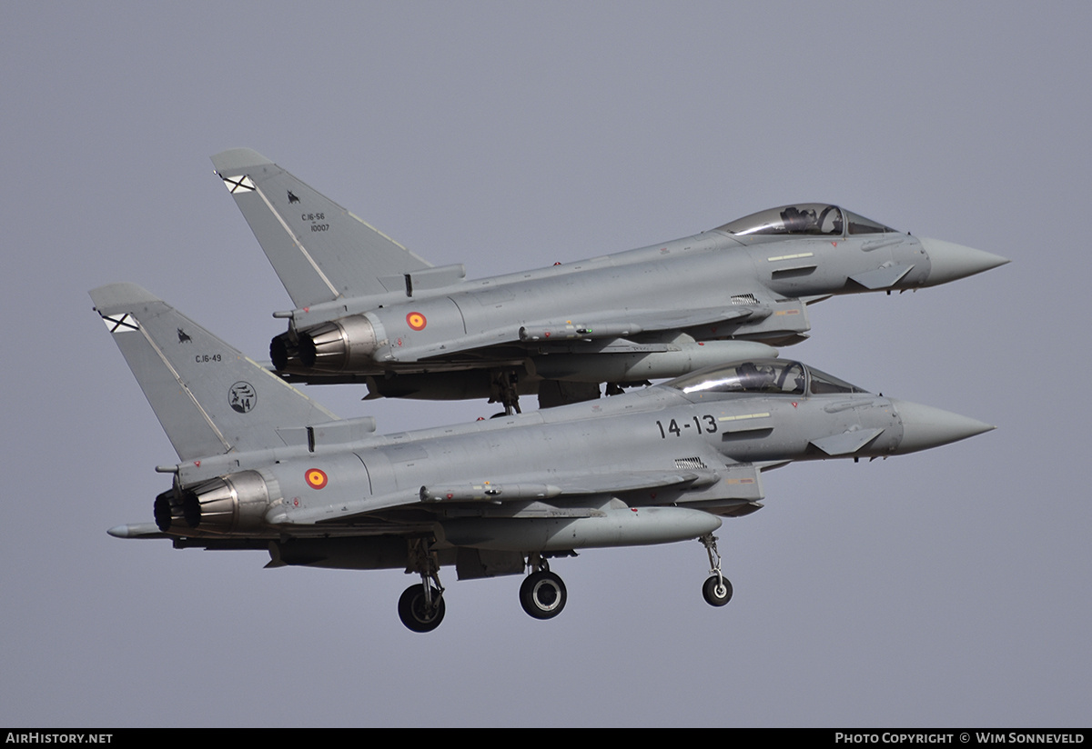 Aircraft Photo of C.16-49 | Eurofighter EF-2000 Typhoon | Spain - Air Force | AirHistory.net #841854