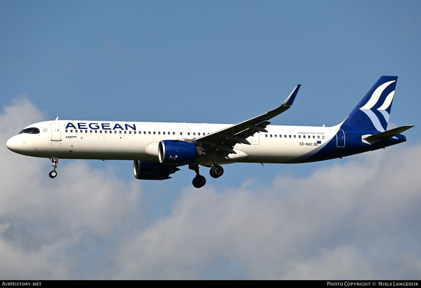 Aircraft Photo of SX-NAC | Airbus A321-271N | Aegean Airlines | AirHistory.net #841864