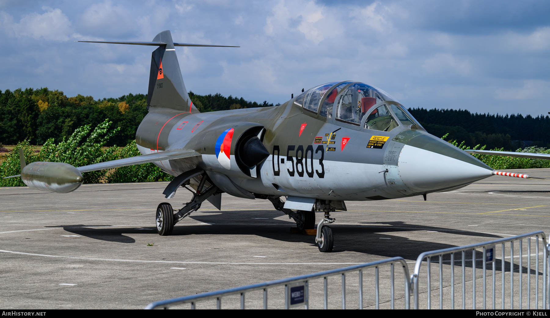 Aircraft Photo of D-5803 | Lockheed TF-104G Starfighter | Netherlands - Air Force | AirHistory.net #841885