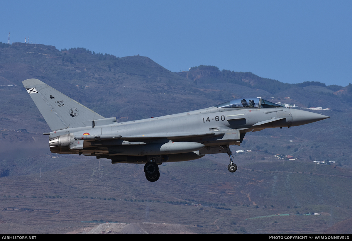 Aircraft Photo of C.16-60 | Eurofighter EF-2000 Typhoon | Spain - Air Force | AirHistory.net #841918