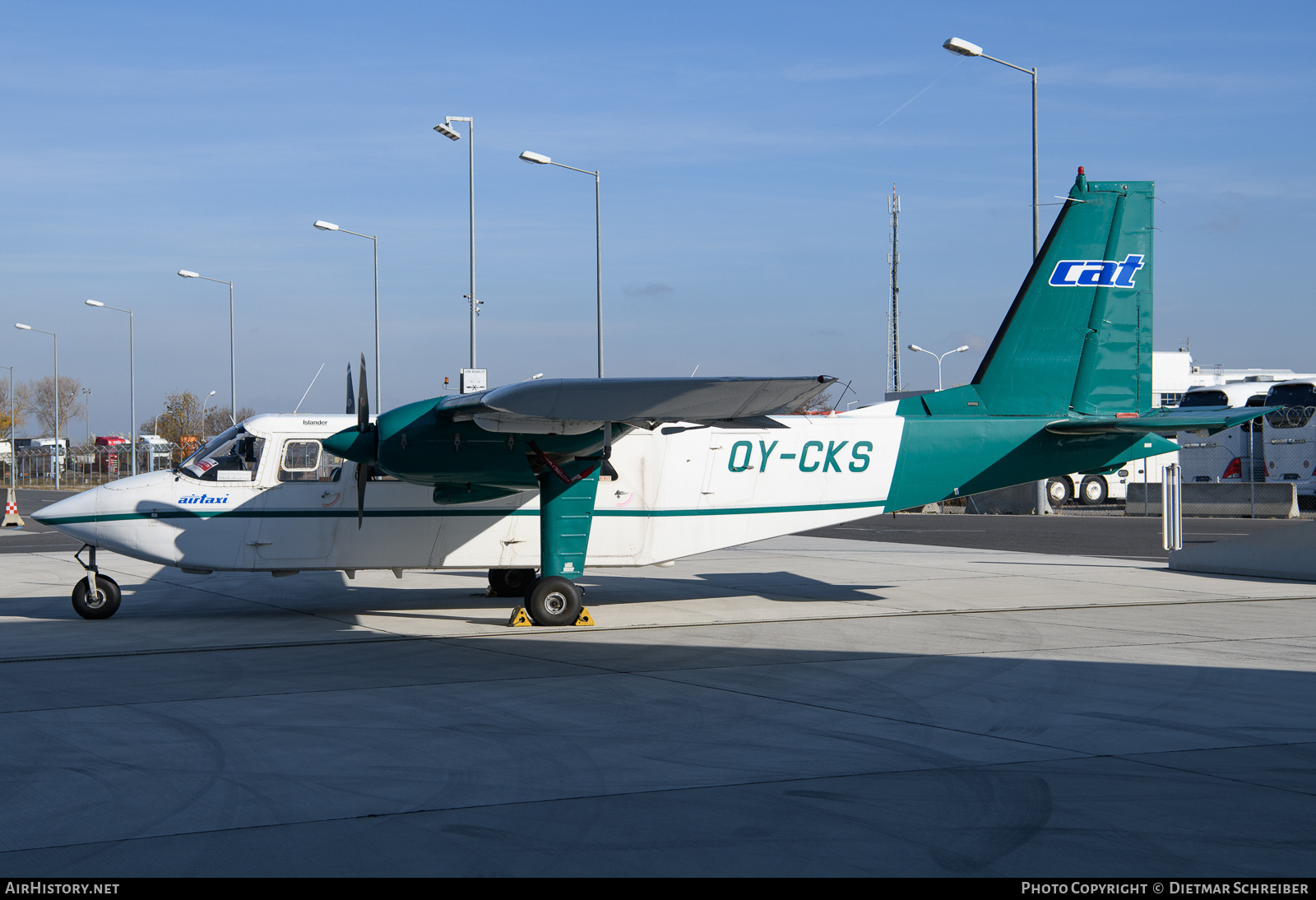Aircraft Photo of OY-CKS | Britten-Norman BN-2A-21 Islander | CAT - Copenhagen AirTaxi | AirHistory.net #841938