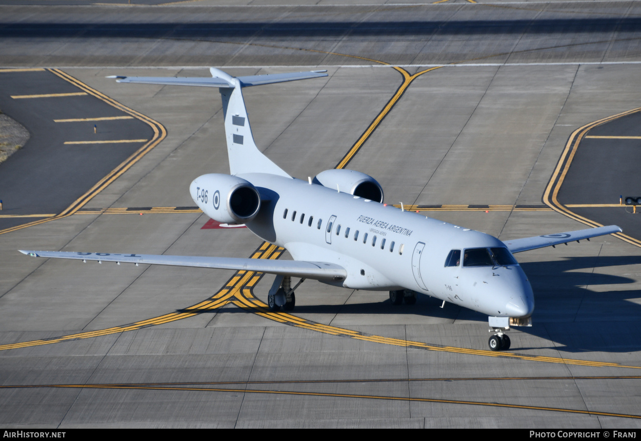 Aircraft Photo of T-96 | Embraer ERJ-140LR (EMB-135KL) | Argentina - Air Force | AirHistory.net #841969