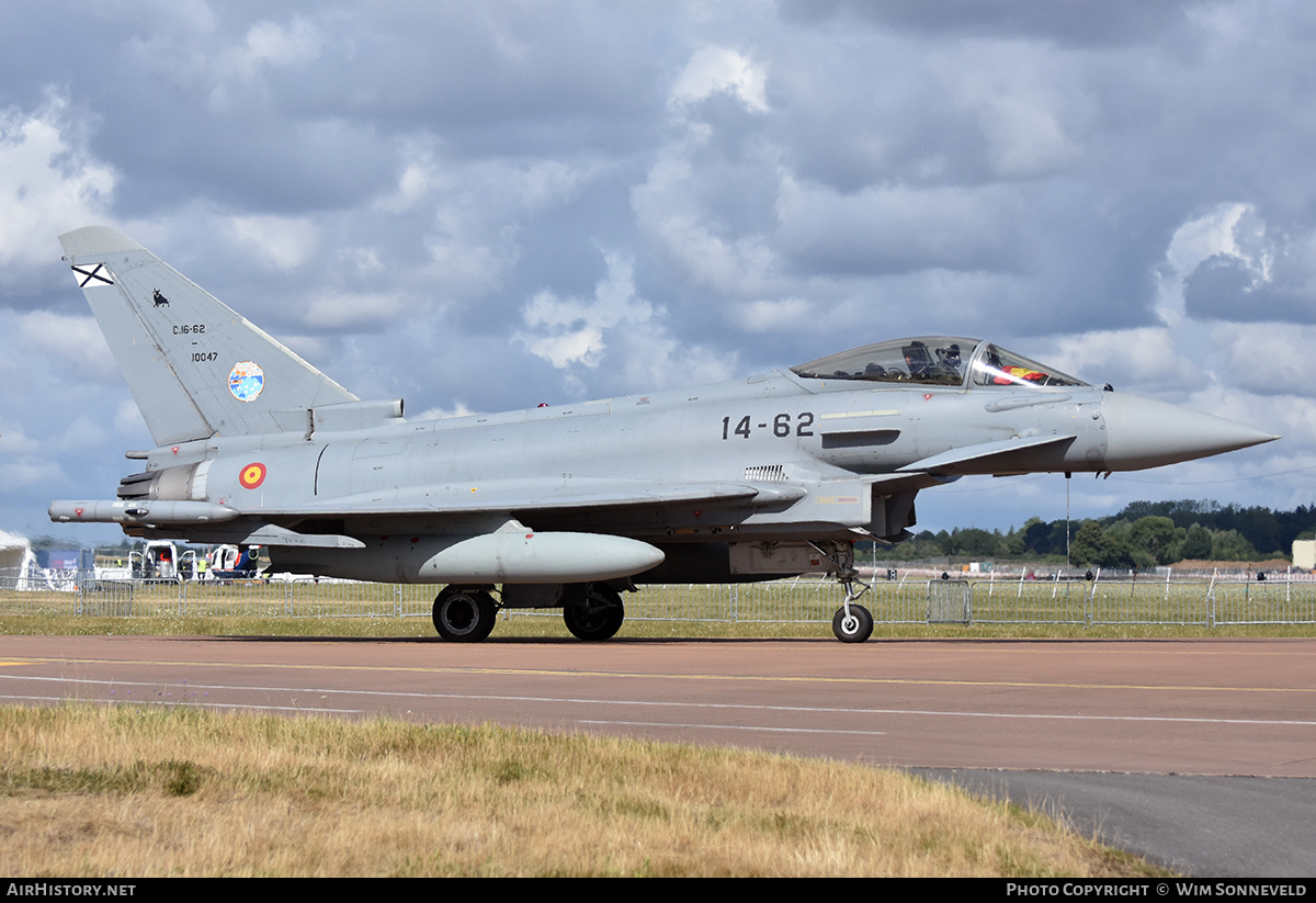 Aircraft Photo of C16-62 | Eurofighter EF-2000 Typhoon S | Spain - Air Force | AirHistory.net #842038