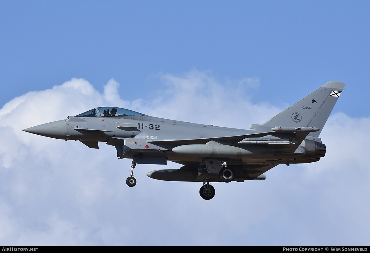 Aircraft Photo of C.16-32 | Eurofighter EF-2000 Typhoon | Spain - Air Force | AirHistory.net #842070