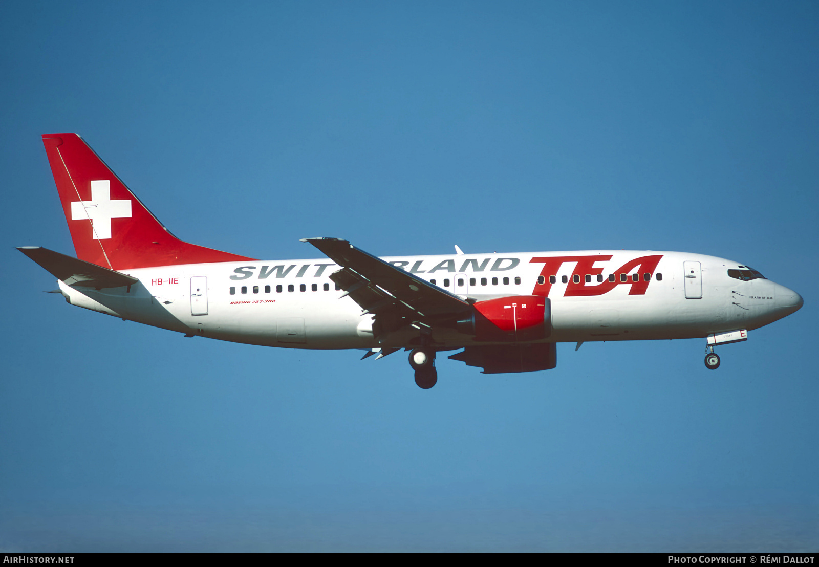 Aircraft Photo of HB-IIE | Boeing 737-3Q8 | TEA Switzerland - Trans European Airways | AirHistory.net #842213