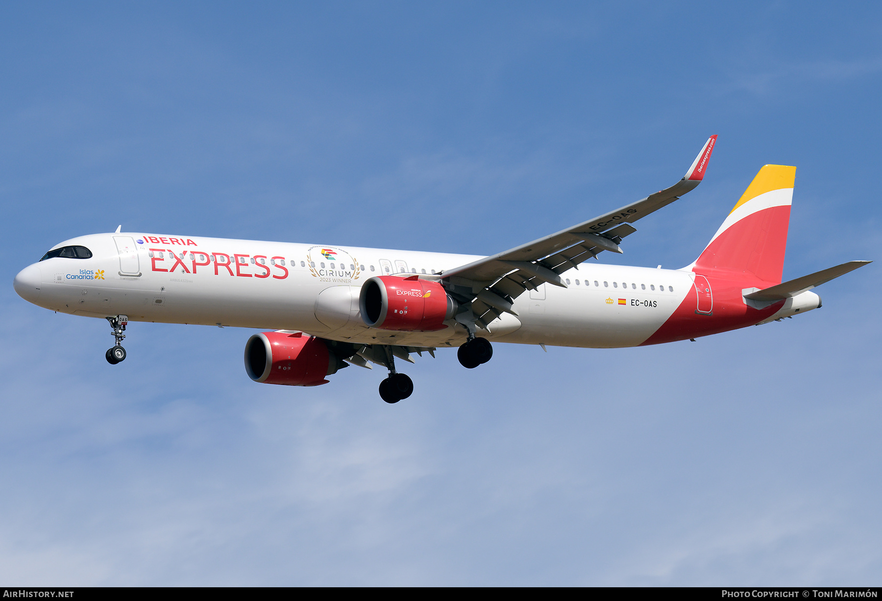 Aircraft Photo of EC-OAS | Airbus A321-251NX | Iberia Express | AirHistory.net #842262
