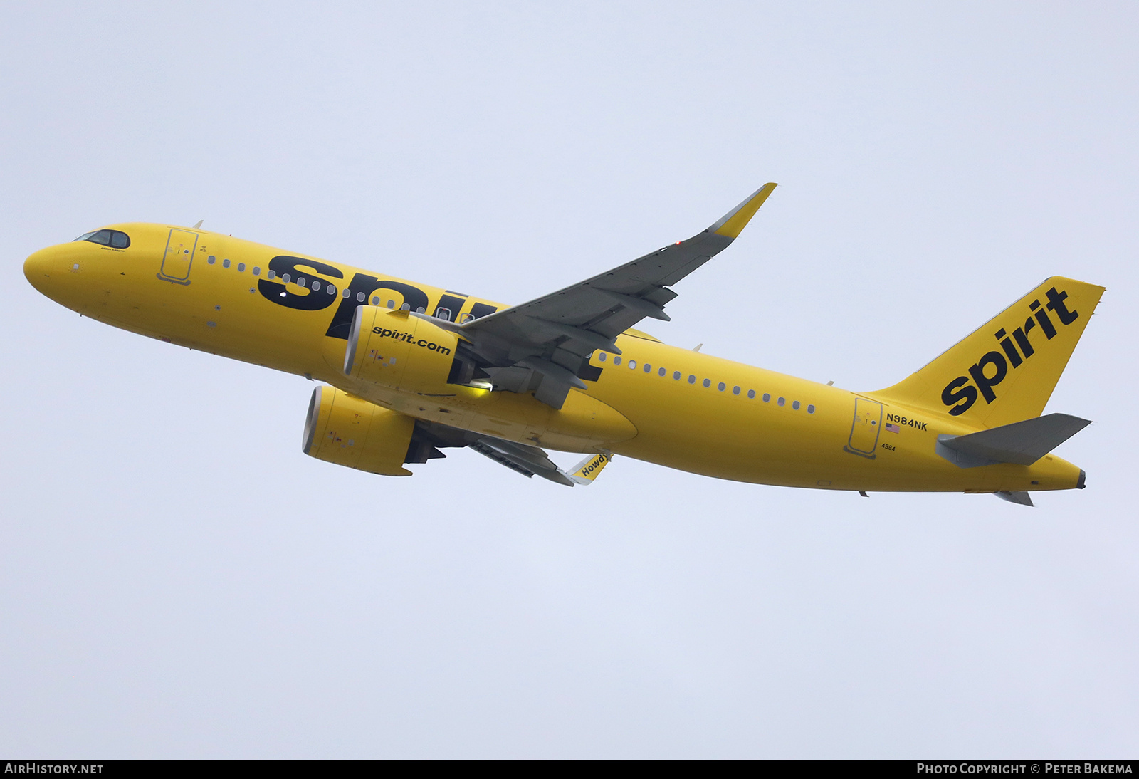 Aircraft Photo of N984NK | Airbus A320-271N | Spirit Airlines | AirHistory.net #842396