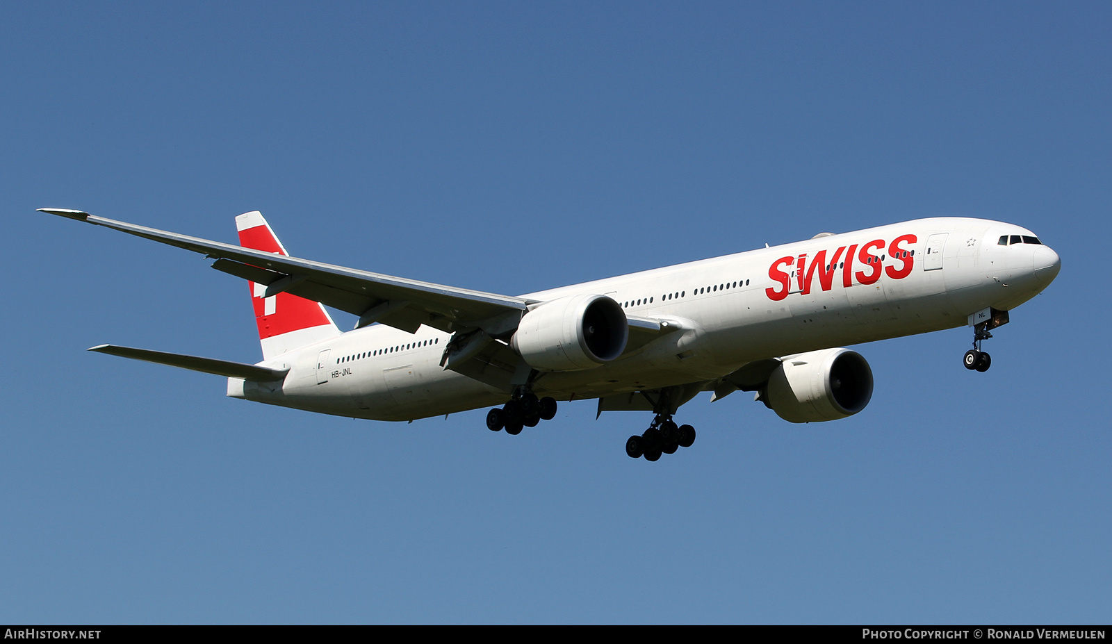 Aircraft Photo of HB-JNL | Boeing 777-300/ER | Swiss International Air Lines | AirHistory.net #842403