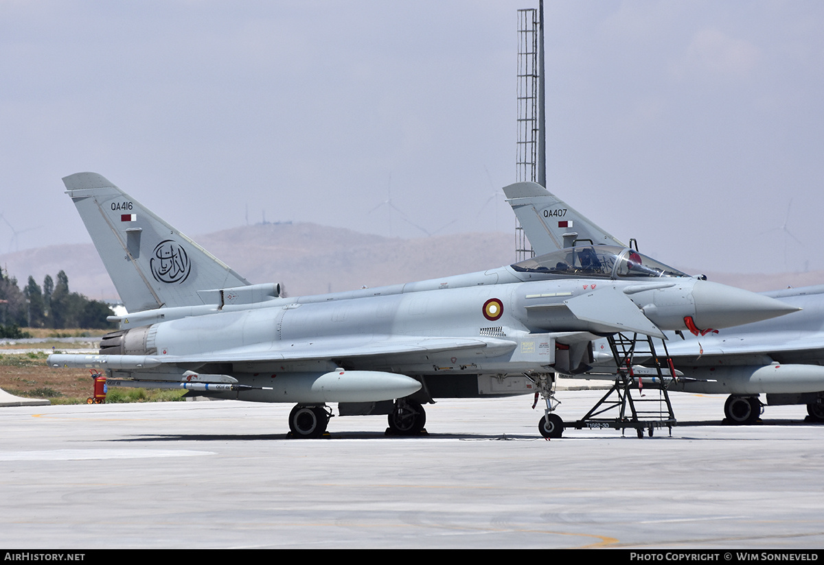 Aircraft Photo of QA416 | Eurofighter EF-2000 Typhoon | Qatar - Air Force | AirHistory.net #842524