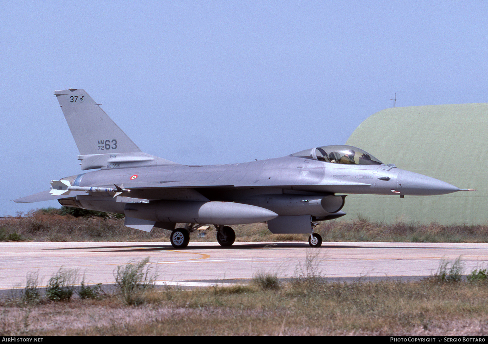 Aircraft Photo of MM7263 / MM72-63 | General Dynamics F-16A/ADF Fighting Falcon | Italy - Air Force | AirHistory.net #842599
