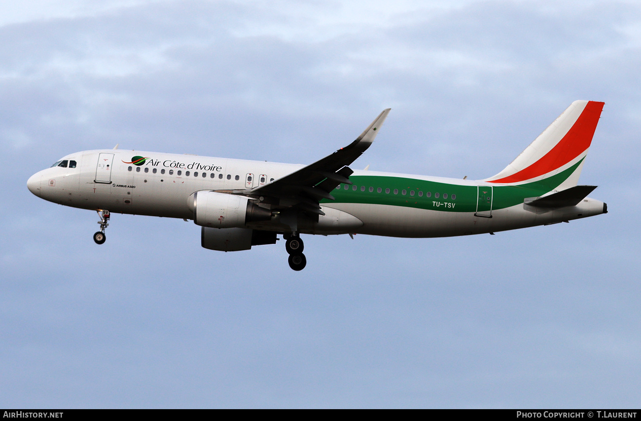 Aircraft Photo of TU-TSV | Airbus A320-214 | Air Côte d'Ivoire | AirHistory.net #842697