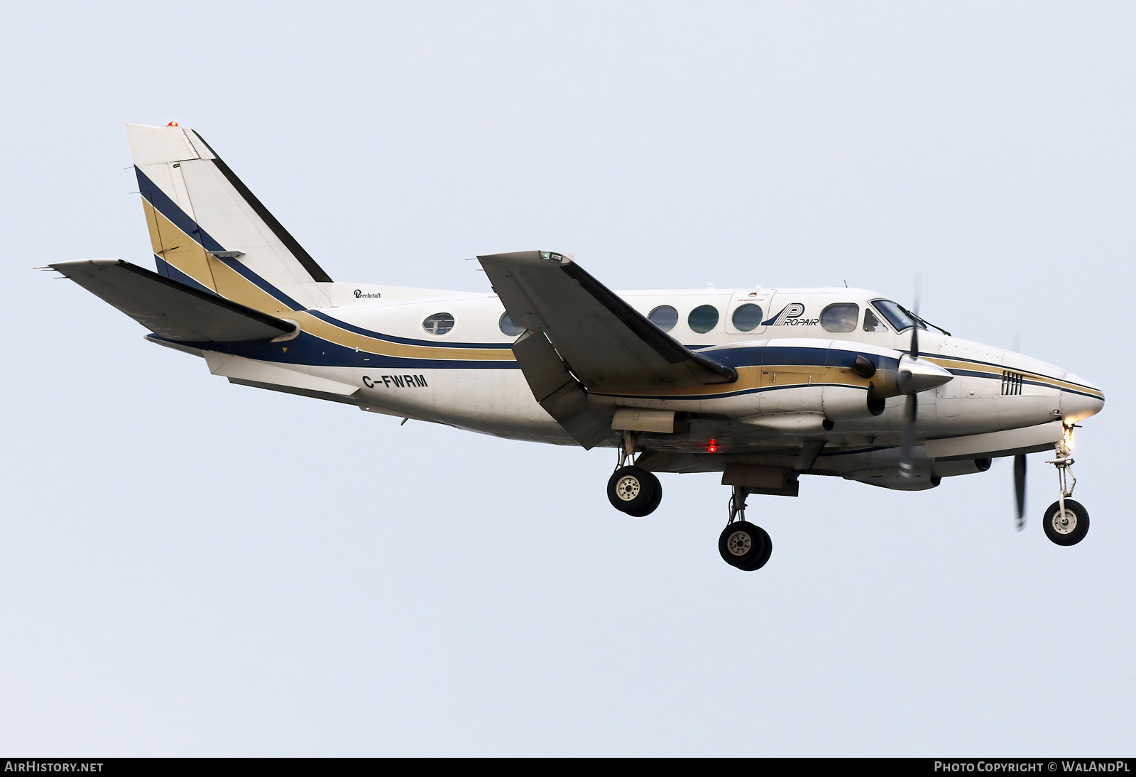 Aircraft Photo of C-FWRM | Beech A100 King Air | Propair | AirHistory.net #842726