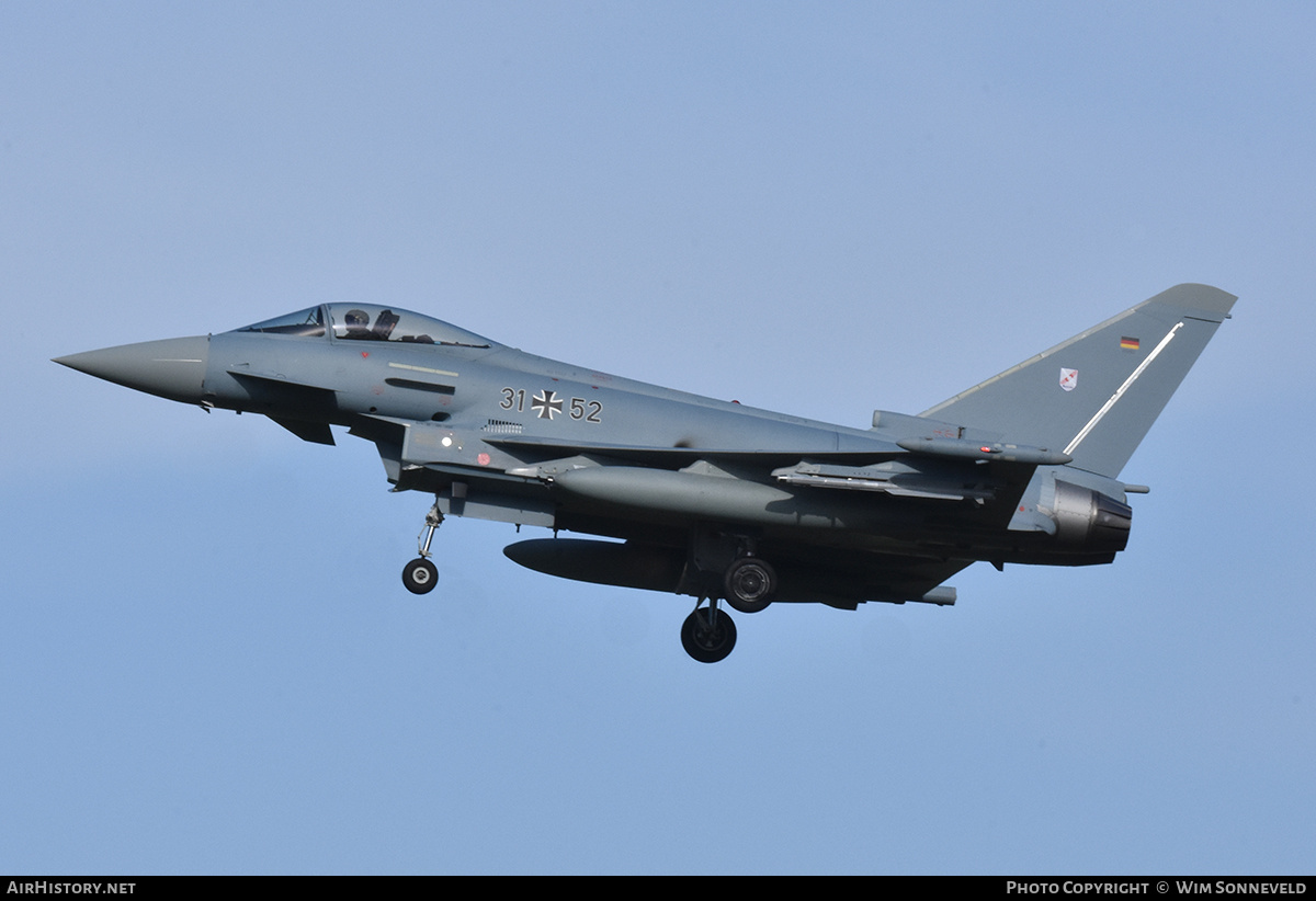 Aircraft Photo of 3152 | Eurofighter EF-2000 Typhoon S | Germany - Air Force | AirHistory.net #842730