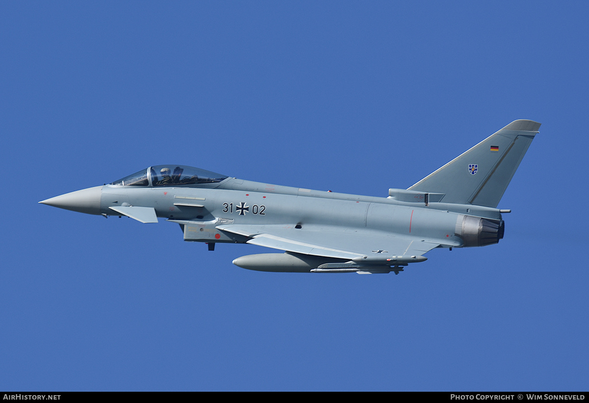 Aircraft Photo of 3102 | Eurofighter EF-2000 Typhoon S | Germany - Air Force | AirHistory.net #842734