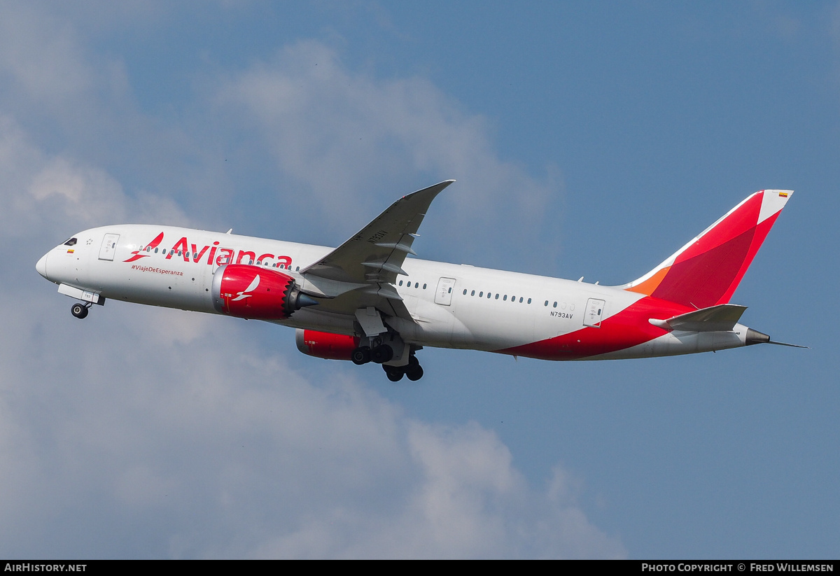 Aircraft Photo of N793AV | Boeing 787-8 Dreamliner | Avianca | AirHistory.net #842738