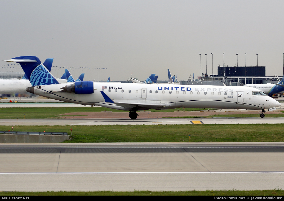 Aircraft Photo of N537GJ | Bombardier CRJ-701ER (CL-600-2C10) | United Express | AirHistory.net #842749