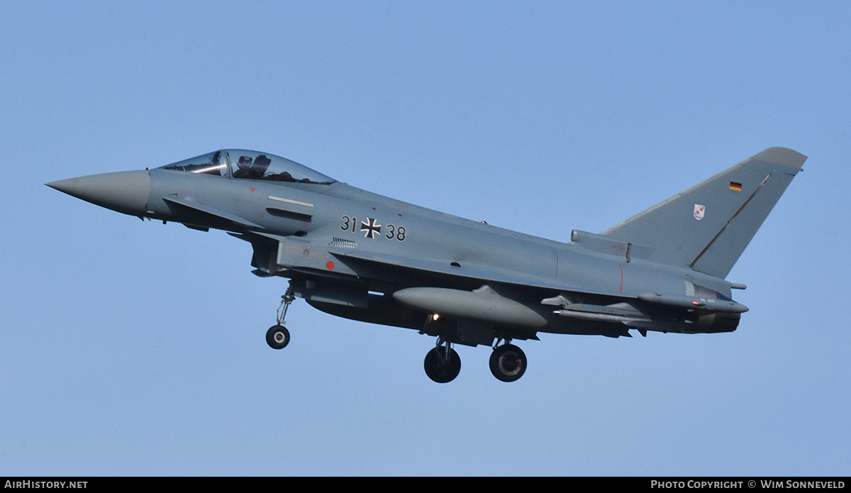 Aircraft Photo of 3138 | Eurofighter EF-2000 Typhoon S | Germany - Air Force | AirHistory.net #842755